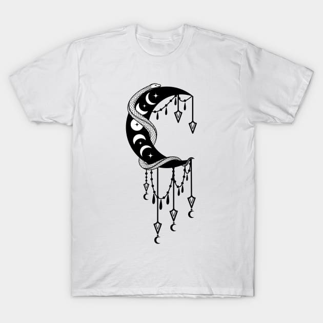 MOON TATTOO T-Shirt by Introvert Home 